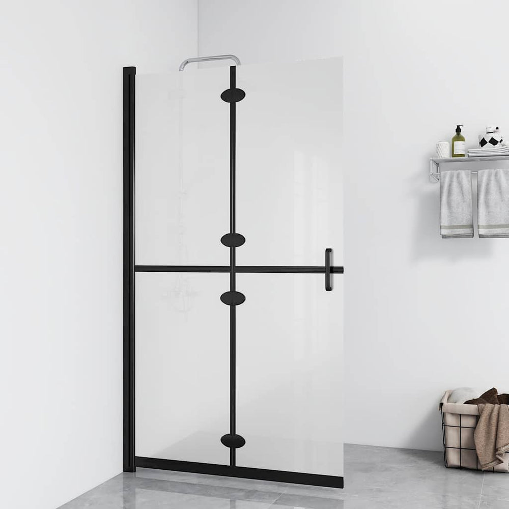 vidaXL Paroi de douche pliante en verre trempé dépoli 70x190 cm