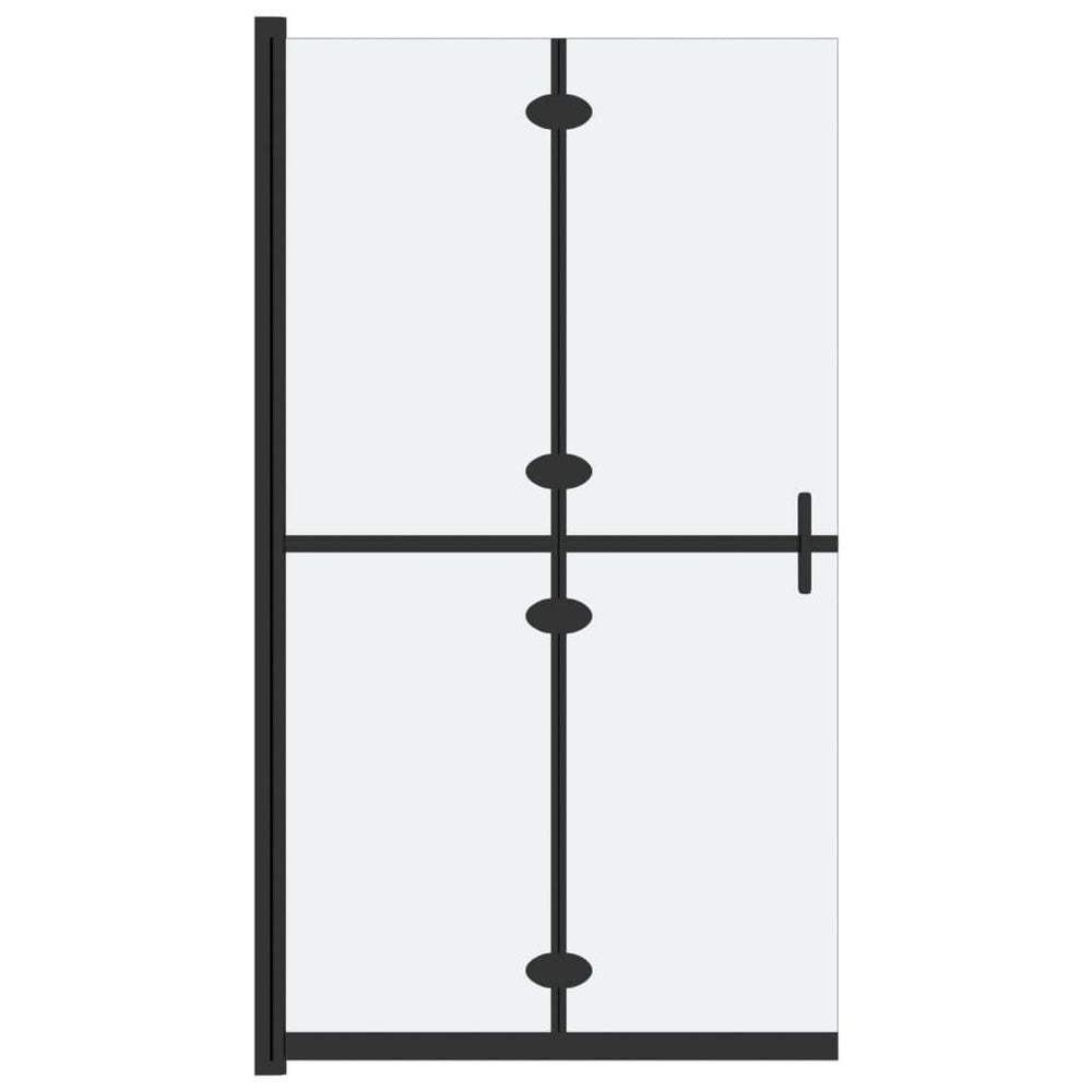 vidaXL Paroi de douche pliable en verre trempé mat 120 x 190 cm