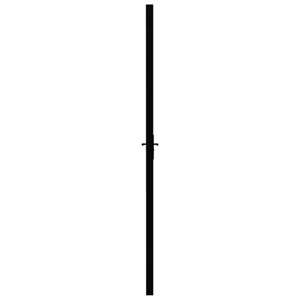 Innentür ESG Glas und Aluminium 76x201,5 cm Schwarz