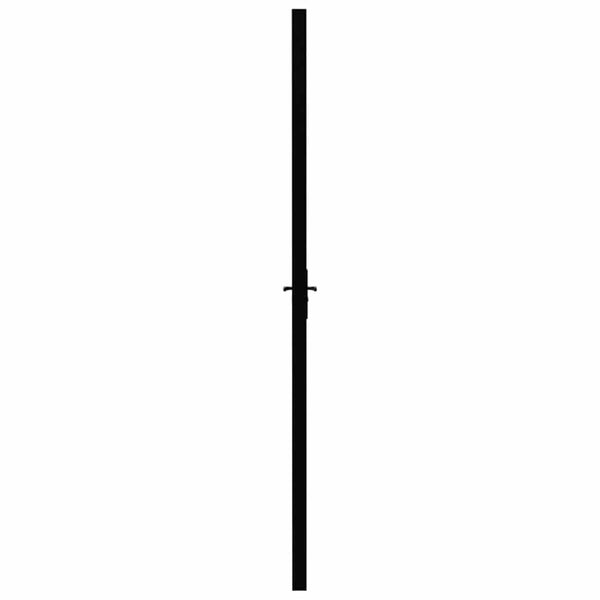 Innentür ESG Glas und Aluminium 93x201,5 cm Schwarz