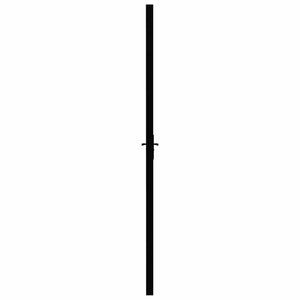 Innentür ESG Glas und Aluminium 76x201,5 cm Schwarz