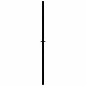 Innentür ESG Glas und Aluminium 93x201,5 cm Schwarz
