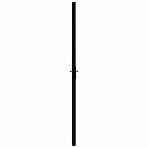 Innentür ESG Glas und Aluminium 93x201,5 cm Schwarz