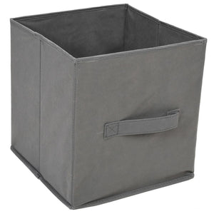 Lagerschrank Grau mit 3 Stoffschubladen