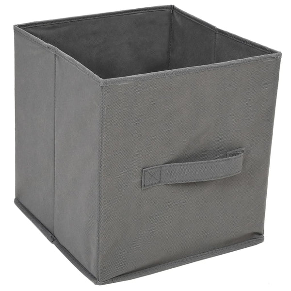 Lagerschrank Grau mit 3 Stoffschubladen