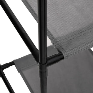 Lagerschrank Grau mit 3 Stoffschubladen