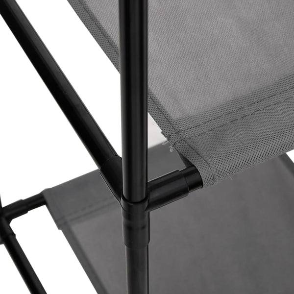 Lagerschrank Grau mit 3 Stoffschubladen
