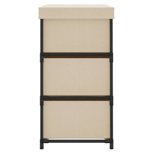 Lagerschrank Creme mit 6 Schubladen