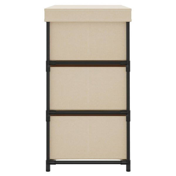 Lagerschrank Creme mit 6 Schubladen
