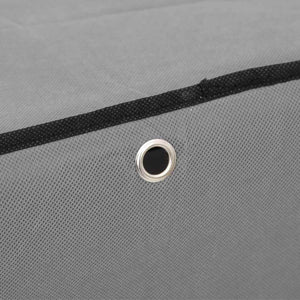 Grauer Schuhschrank Stoff 60x30x166 cm