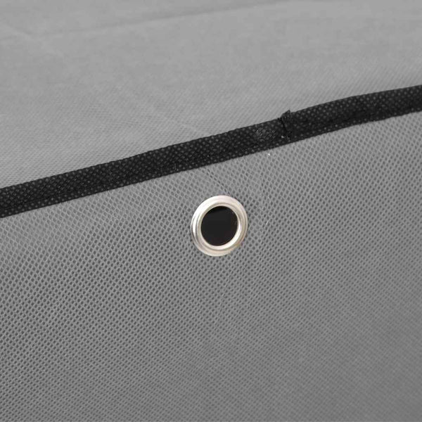 Grauer Schuhschrank Stoff 60x30x166 cm