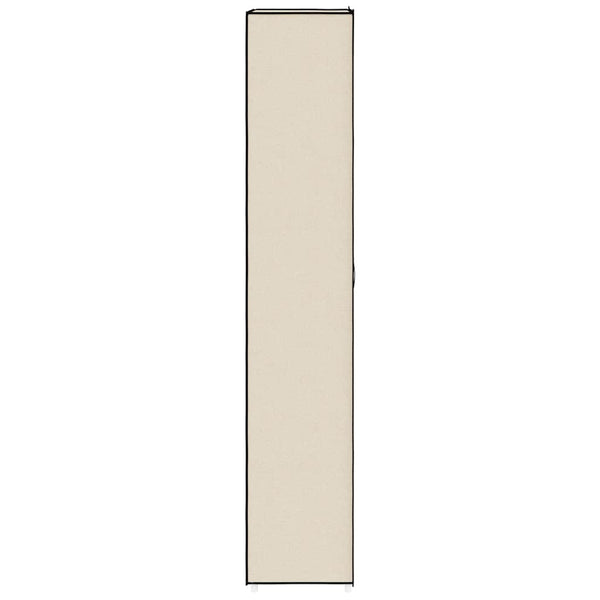 vidaXL Armoire à chaussures en tissu crème 60x30x166 cm