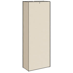 vidaXL Armoire à chaussures en tissu crème 60x30x166 cm