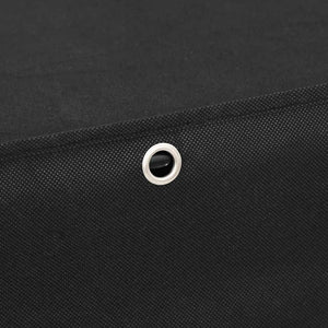 Schuhschrank Schwarz Stoff 60x28x90cm