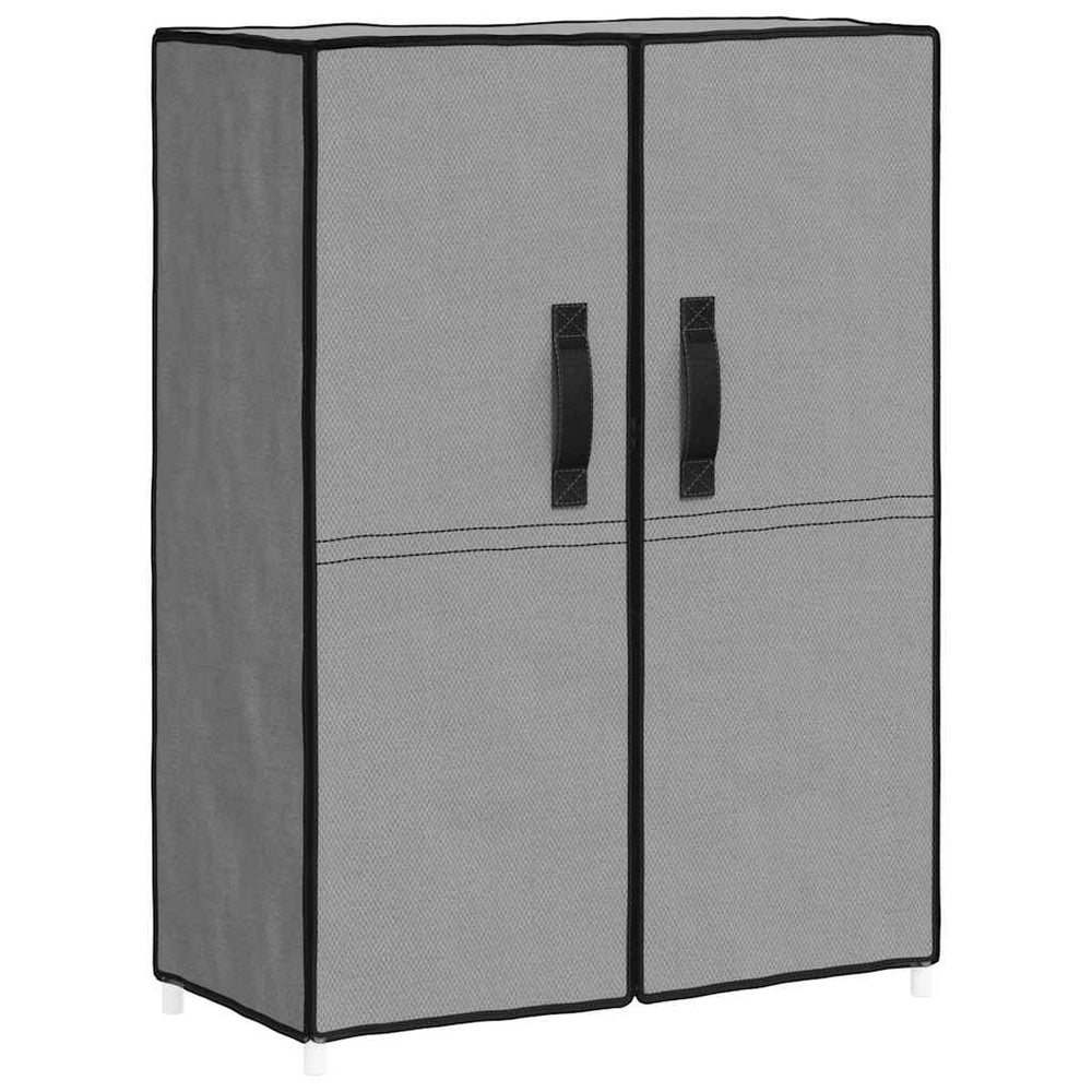Grauer Schuhschrank Stoff 60x28x90 cm