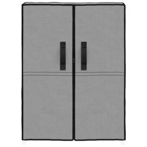 Grauer Schuhschrank Stoff 60x28x90 cm