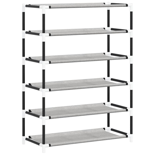 Grauer Schuhschrank Stoff 60x28x90 cm
