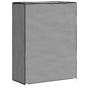 Grauer Schuhschrank Stoff 60x28x90 cm