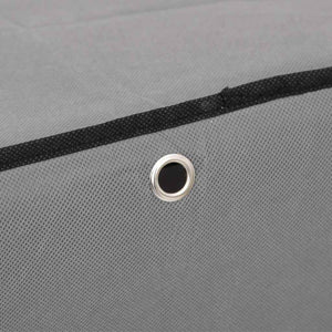 Grauer Schuhschrank Stoff 60x28x90 cm