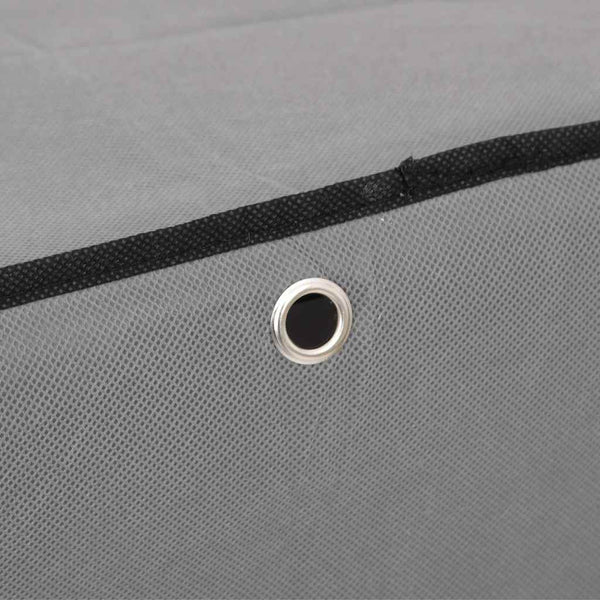 Grauer Schuhschrank Stoff 60x28x90 cm