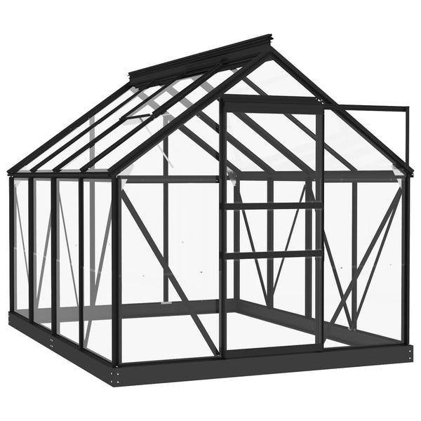 Ersatzgestell für Gewächshaus Anthrazit 155x200,5x191cm Aluminium