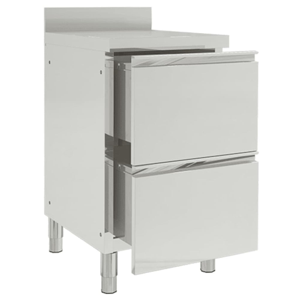 Gewerbe-Küchenschrank mit 2 Schubladen 50x60x96 cm