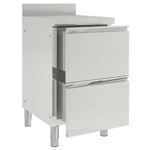 Gewerbe-Küchenschrank mit 2 Schubladen 50x60x96 cm