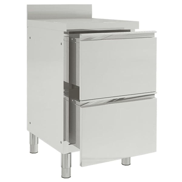Gewerbe-Küchenschrank mit 2 Schubladen 50x60x96 cm