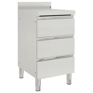 Gewerbe-Küchenschrank mit 3 Schubladen 50x60x96 cm