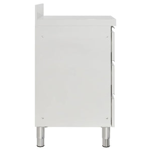 Gewerbe-Küchenschrank mit 3 Schubladen 50x60x96 cm