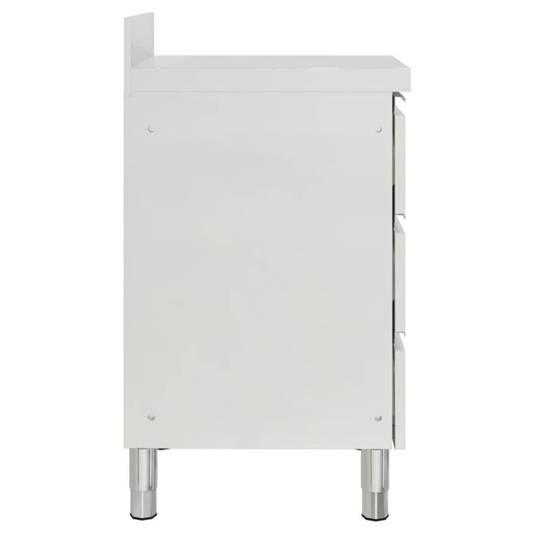 Gewerbe-Küchenschrank mit 3 Schubladen 50x60x96 cm