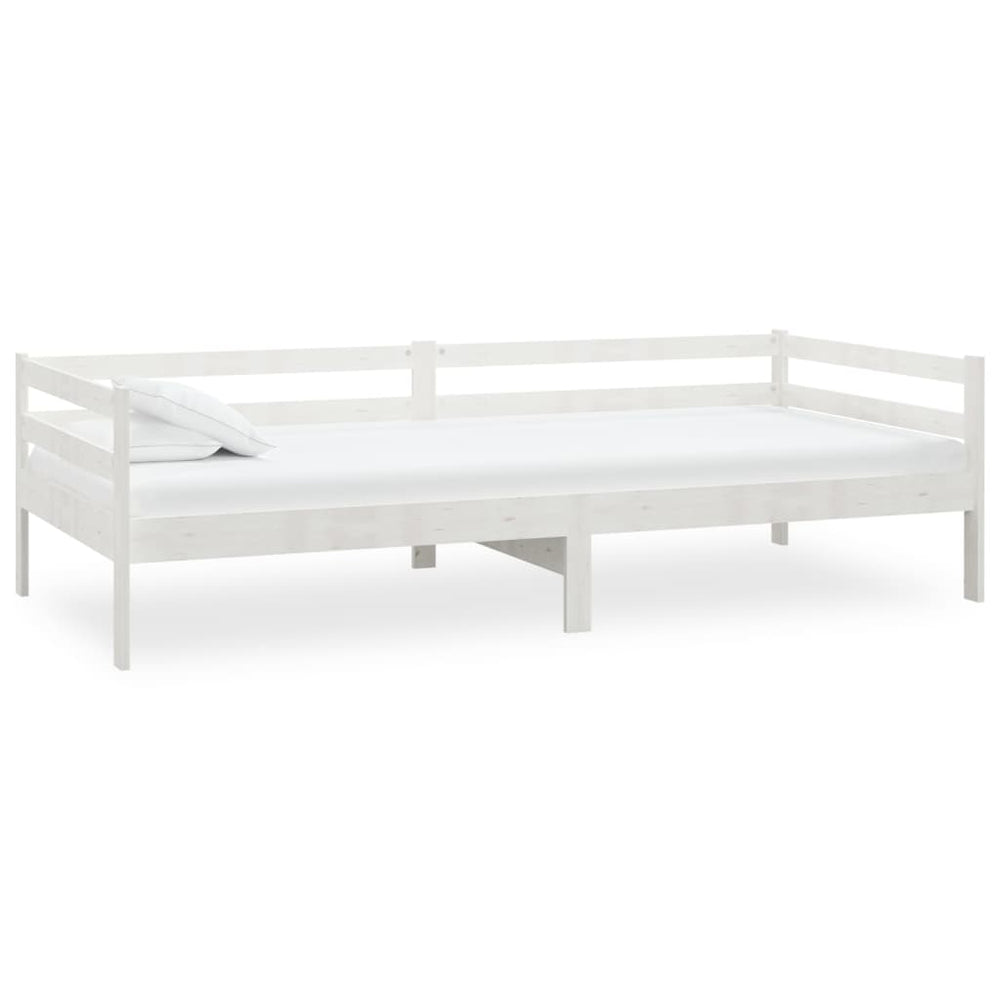 Tagesbett Kiefer Massivholz 90x200 cm Weiß