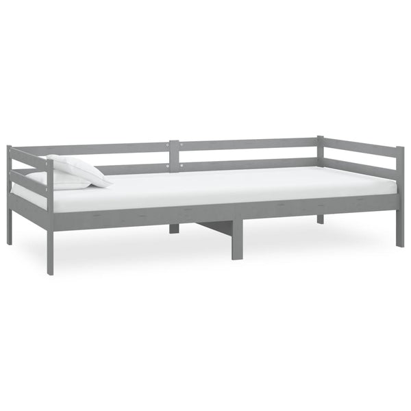 Tagesbett Grau Kiefer Massivholz 90x200 cm