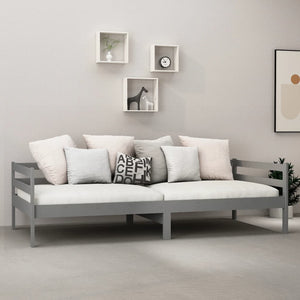 Tagesbett Grau Kiefer Massivholz 90x200 cm