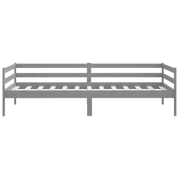 Tagesbett Grau Kiefer Massivholz 90x200 cm