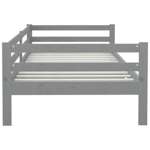 Tagesbett Grau Kiefer Massivholz 90x200 cm