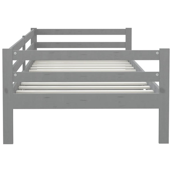 Tagesbett Grau Kiefer Massivholz 90x200 cm