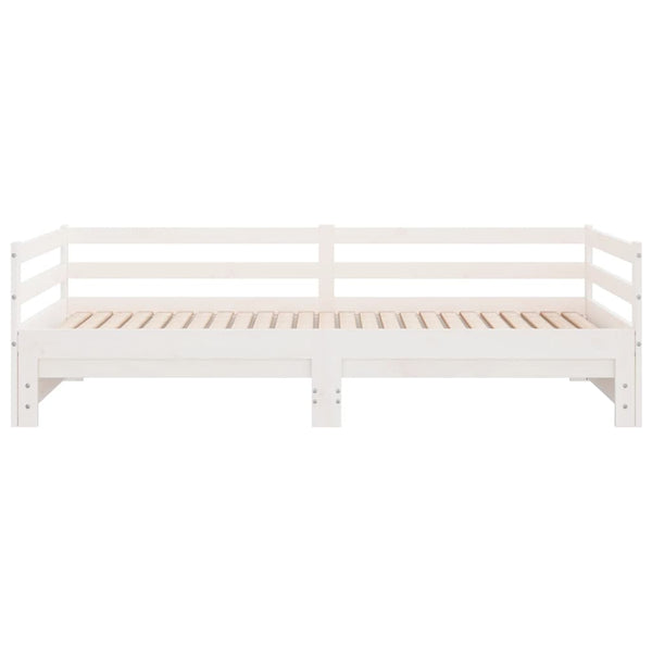 Ausziehbares Tagesbett Kiefer Massivholz 90x200 cm