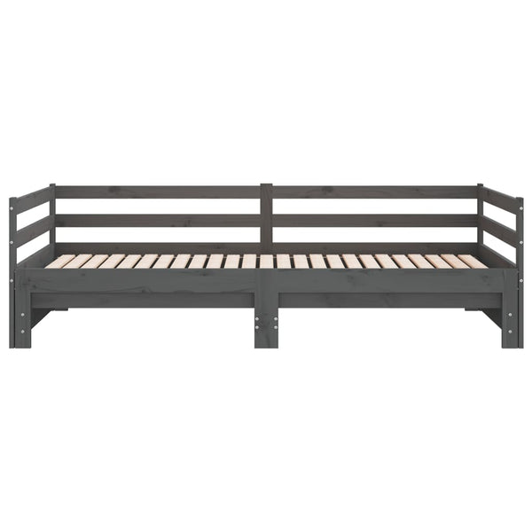 Ausziehbares Tagesbett Grau 90x200 cm