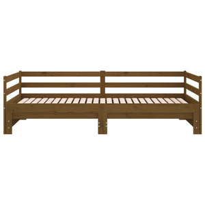 Ausziehbares Tagesbett Kiefer 2x(90x200) cm Honigbraun