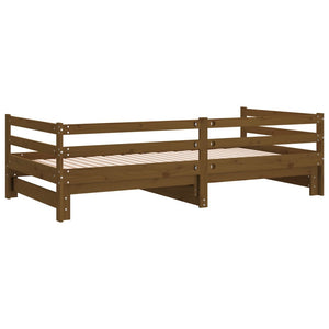 Ausziehbares Tagesbett Kiefer 2x(90x200) cm Honigbraun