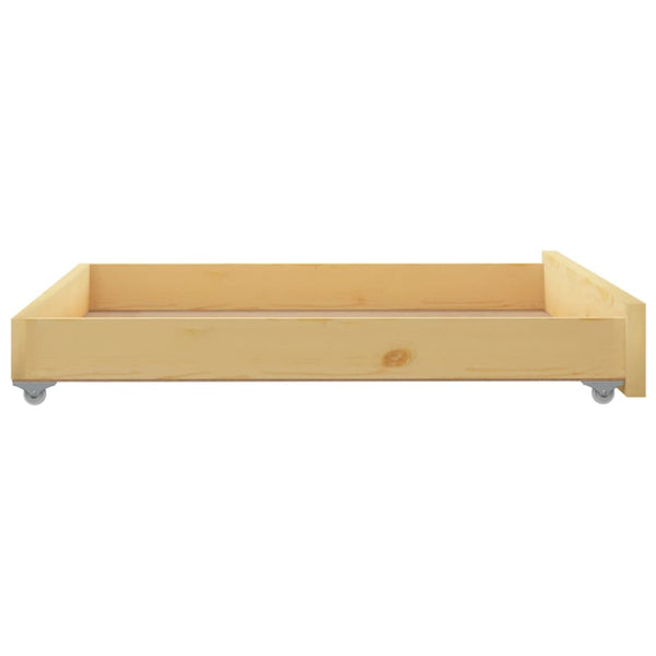 Tagesbett Schubladen Kiefer Massivholz 2er-Set