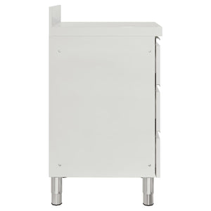 Gewerbeküchenschränke mit 3 Schubladen 2 Stk. 50x60x96 cm