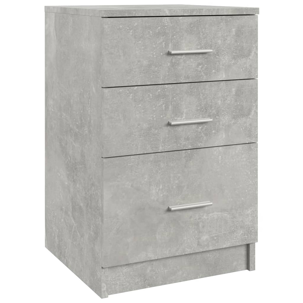 Betongrauer Nachttisch 40x40x63 cm