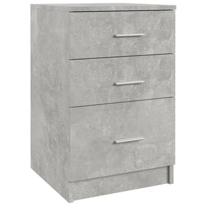 Betongrauer Nachttisch 40x40x63 cm
