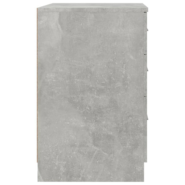 Betongrauer Nachttisch 40x40x63 cm