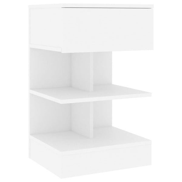 Nachttische 2er Set Weiß 40x35x65 cm
