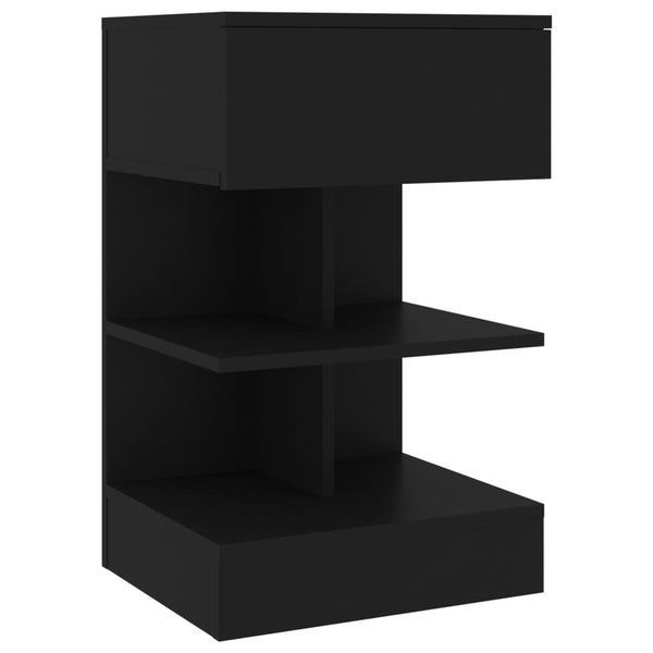 Schwarzer Nachttisch 40x35x65 cm