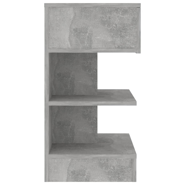 Betongraue Nachttische, 2er-Set - 40x35x65 cm