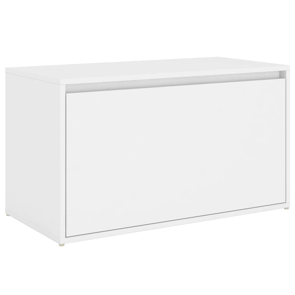 vidaXL Banc d'entrée 80x40x45 cm Blanc Bois d'ingénierie